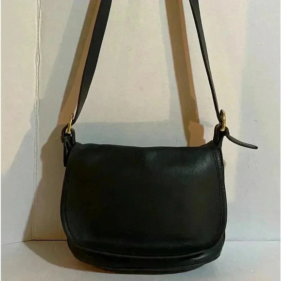 Coach black leather vintage satchel handbag - Picture 12 of 12